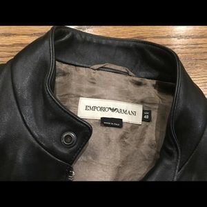 Black leather jacket